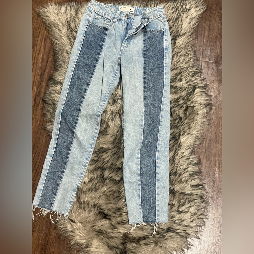 Garage Two Tone Mom Jeans